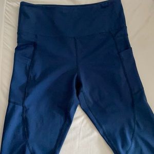 Zyia Navy Leggings. Light n Tight High Rise style